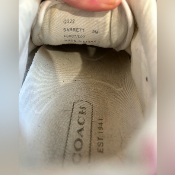 Coach Barrett Low Top Multicolor Logo Sneakers women’s size 9 - Picture 7 of 8